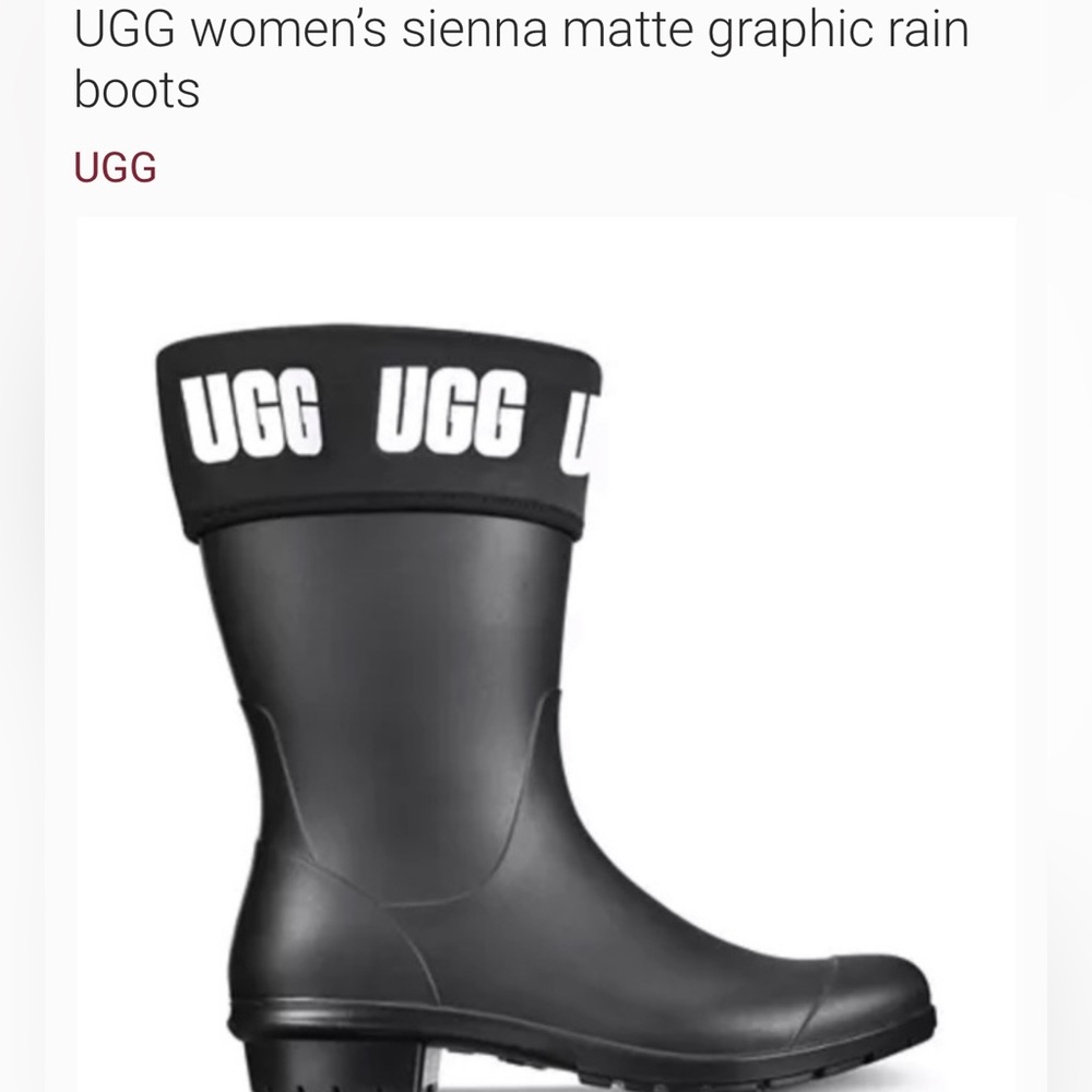 UGG rain boots size 7 woman's new in box